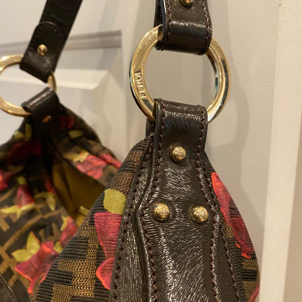 Fendi Zucca Roses Satchel